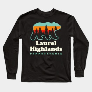 Laurel Highlands Hiking Trail Pennsylvania Bear Long Sleeve T-Shirt